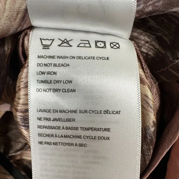 NWT Farm Rio Shuhu Beige Cargo Pants Women's XS Elastic Waist Everyday $175 - Picture 13 of 13